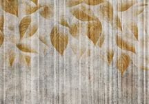 Fototapeta Brudna Kwiaty Liście Brąz Loft Styl 3D Twój Rozmiar + KLEJ