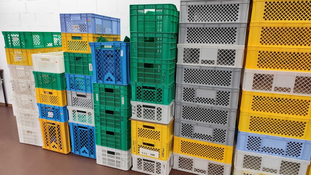 Pojemniki Magazynowe / Transportowe EURO, Kosze Plastikowe Ażurowe