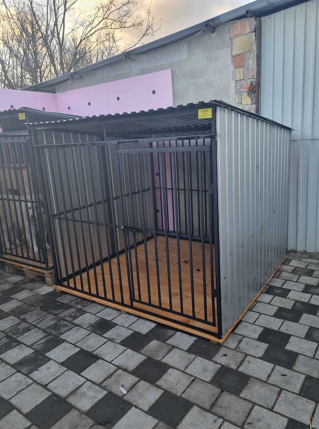 Kojec dla Psa 2x2 - ściany BOCZNE Z BLACHY OCYNK - ESSTAL
