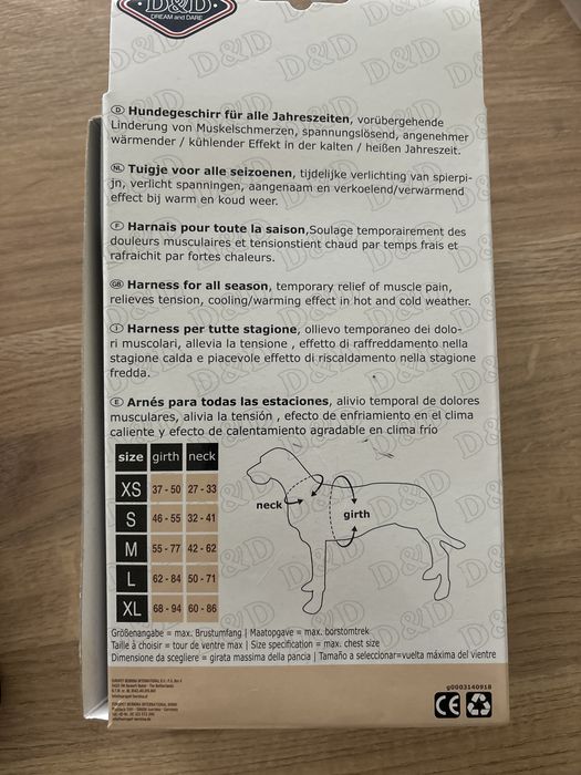 Szelki dla psa chłodzące rozgrzewające hot cold pack D&D XL