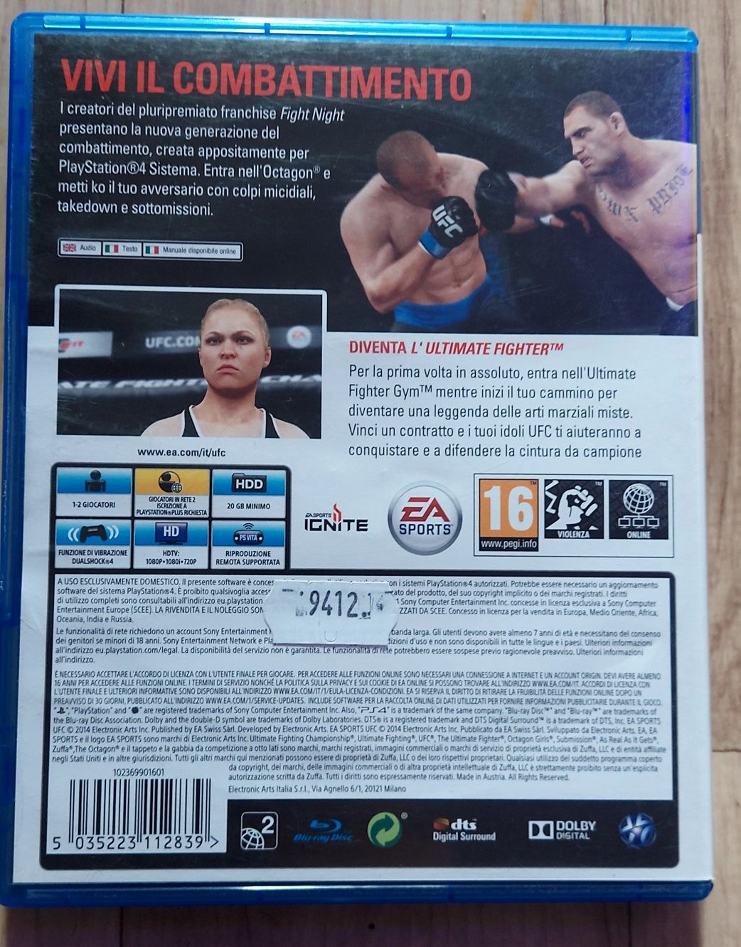 Gra na konsole ps4 UFC