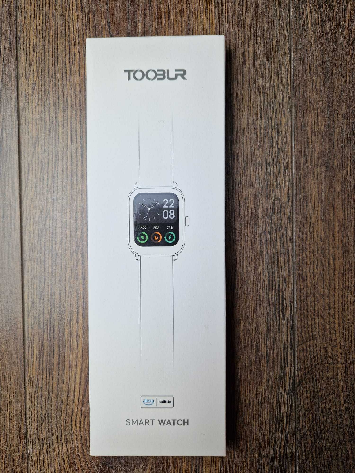 Smartwatch Toobur IDW19 – czerwony (odcień koralowy), polskie menu