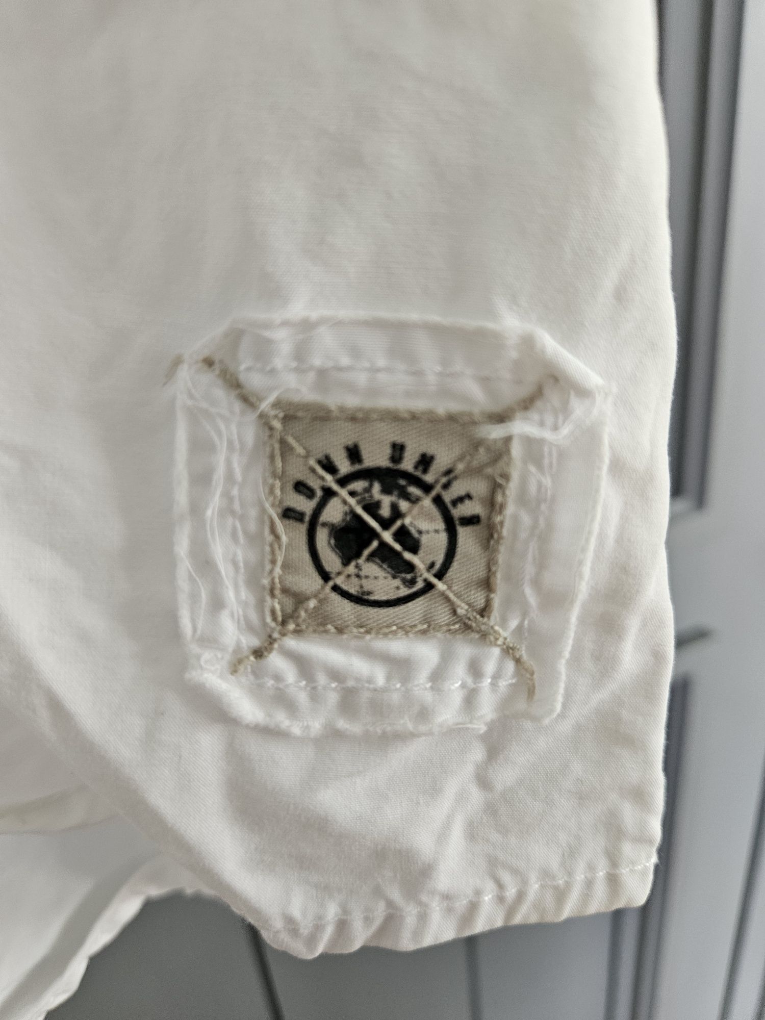 Koszula z krótkim rękawem Camel Active xl biała ściskam gładka lato