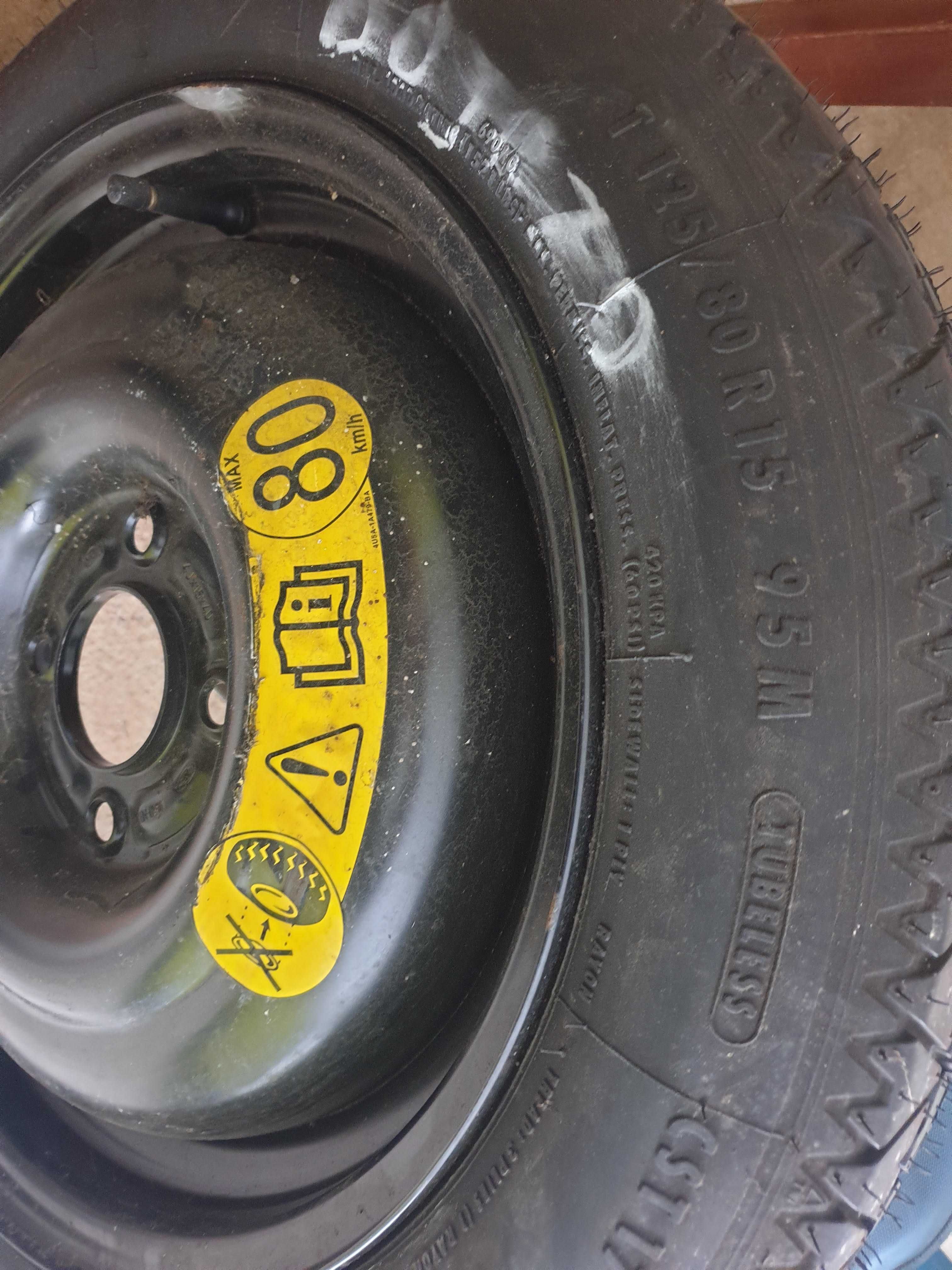 Koło dojazdowe 125/80R15 4x108 fi63