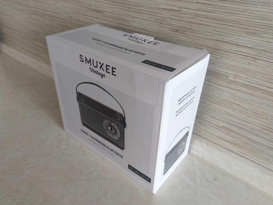 NAJTANIEJ Radio z Głośnikiem BT usb Wbudowana Bateria Vintage Wysyłka