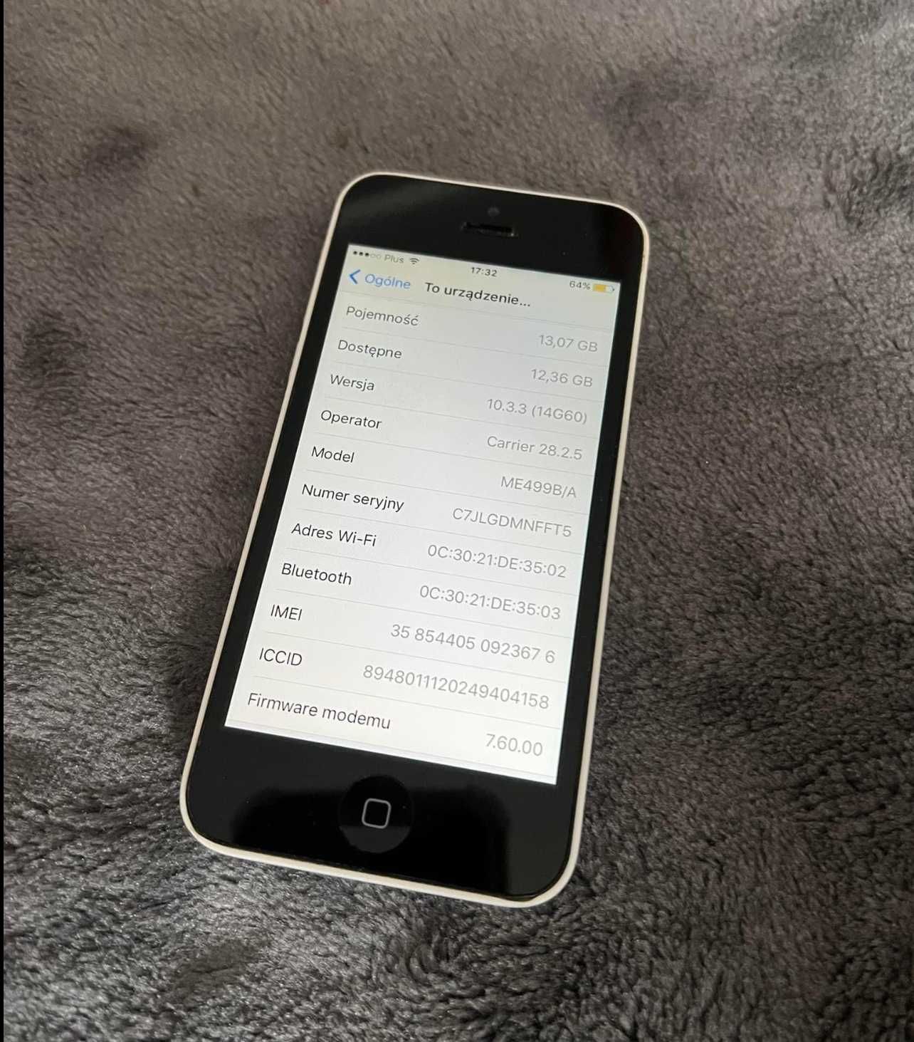 Smartfon Apple Iphone 5C 16gb bez blokad
