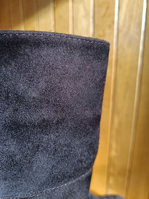 Чоботи коричневі замшеві, 40 розмір