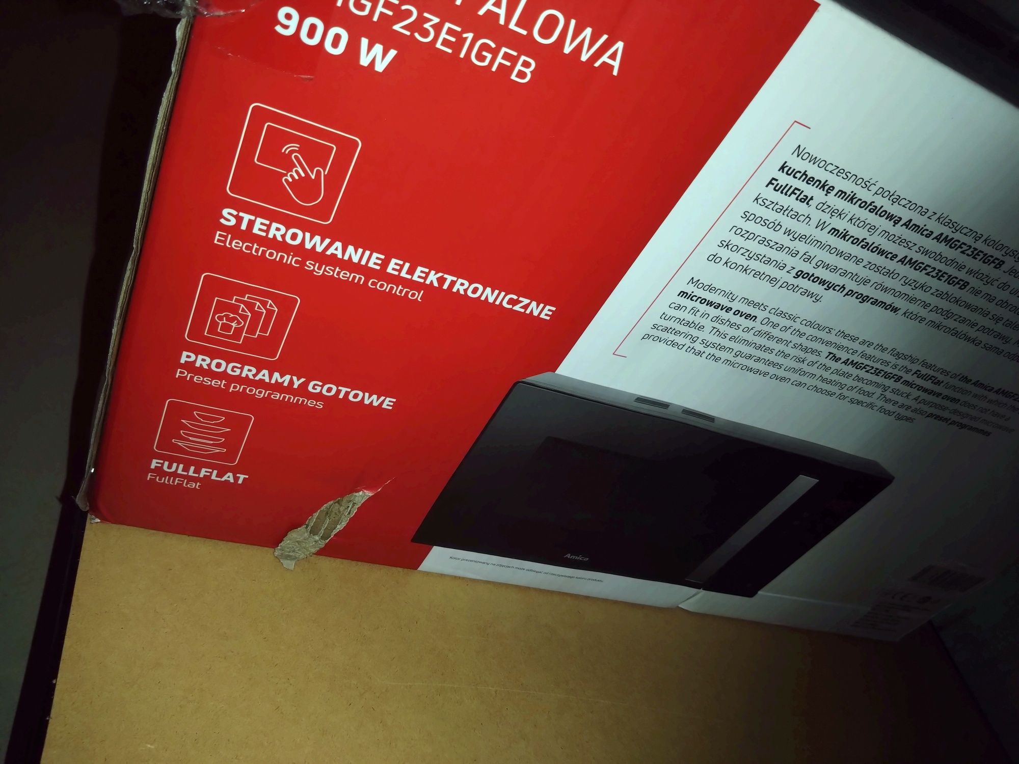 Kuchenka mikrofalowa Amica AMGF23E1GFB mikrofalówka NOWA
