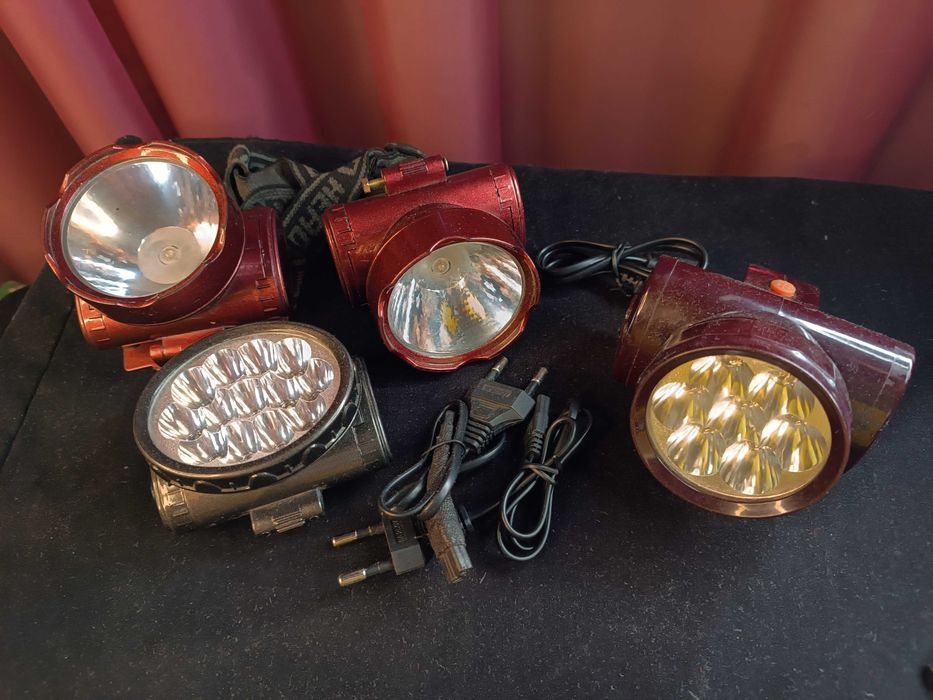 Продам налобные фонари 4шт