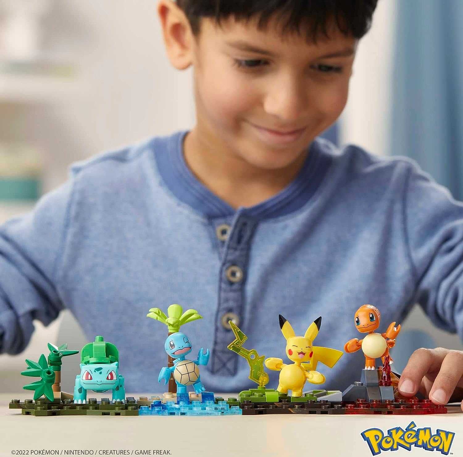 Набір фігурок з конструктора MEGA Pokemon, команда регіону Канто