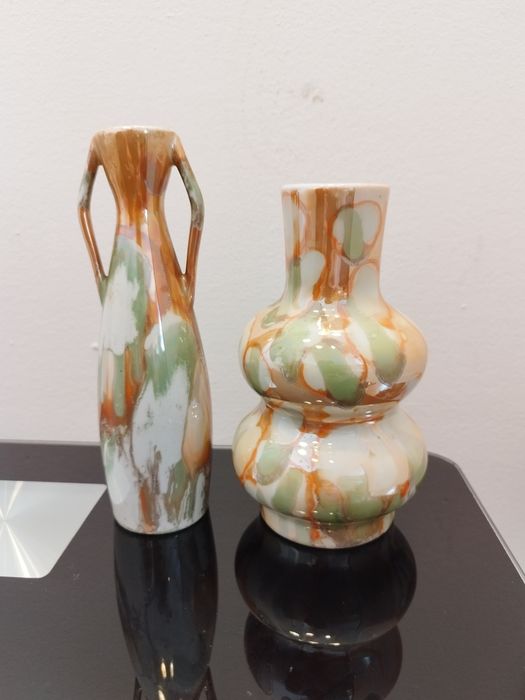 Wazon Bałwanek i wazon Amforka Bogucice lata 60 PRL .Bogucice.