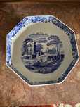 Saladeira octogonal Spode Italian Blue