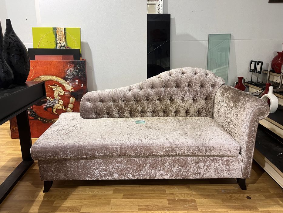 Poltrona veludo rosa