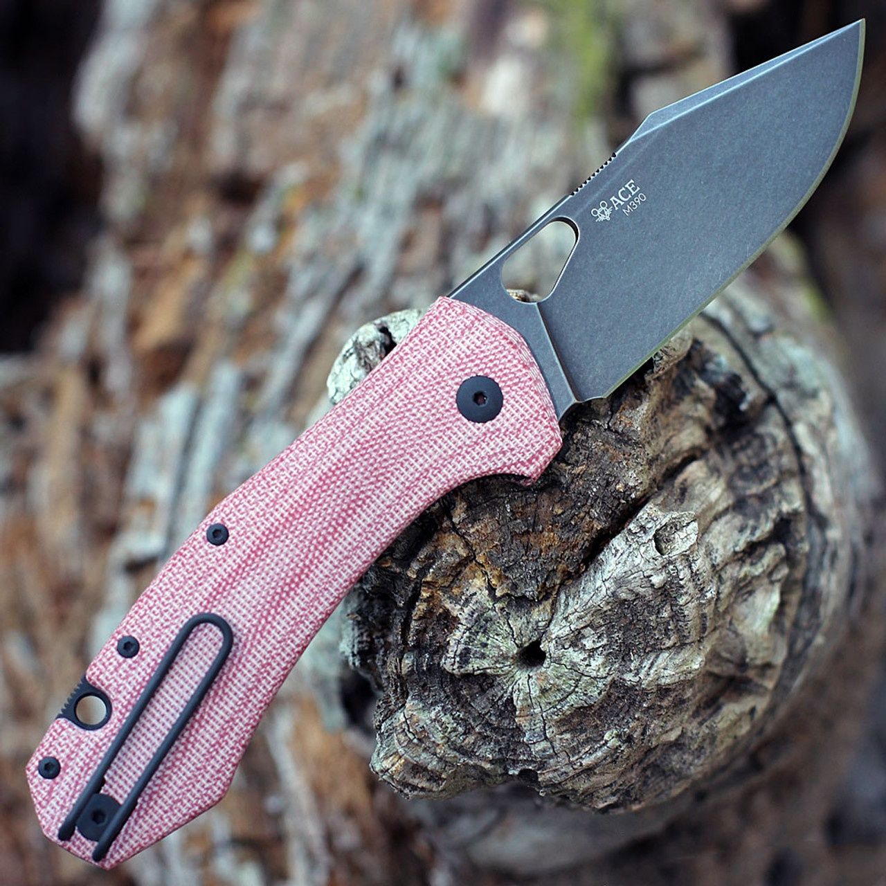 Складной нож GiantMouse ACE Grand M390 Red 100% Оригінал!
