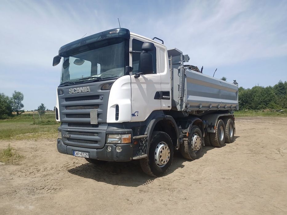 Scania R420  4-ośka wywrotka 3-stronna 8x4 czterooska