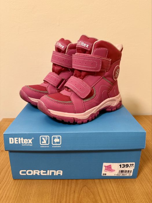 Buty zimowe śniegowce rozm. 29 (wkładka 19 cm)