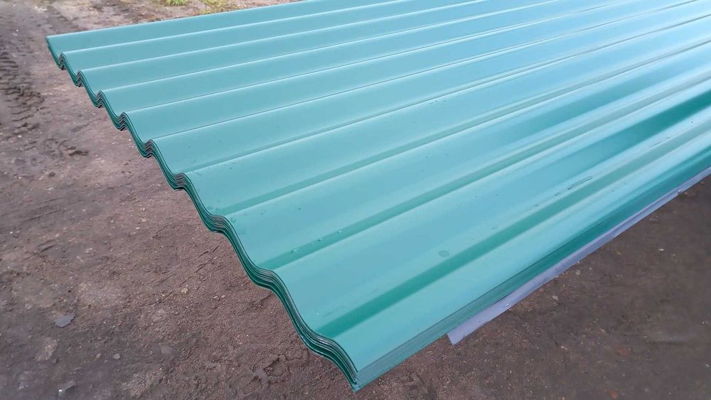 Blacha falista PF25 gr. 0,75 mm, dł. 5,50 m, kolor ciemny zielony