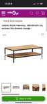 Stolik kawowy nowy lite drewno mango 100x50x35 okazja!
