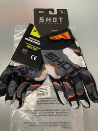 Rękawiczki SHOT Gants Drift Camo Neon Orange (cross,quad,enduro)