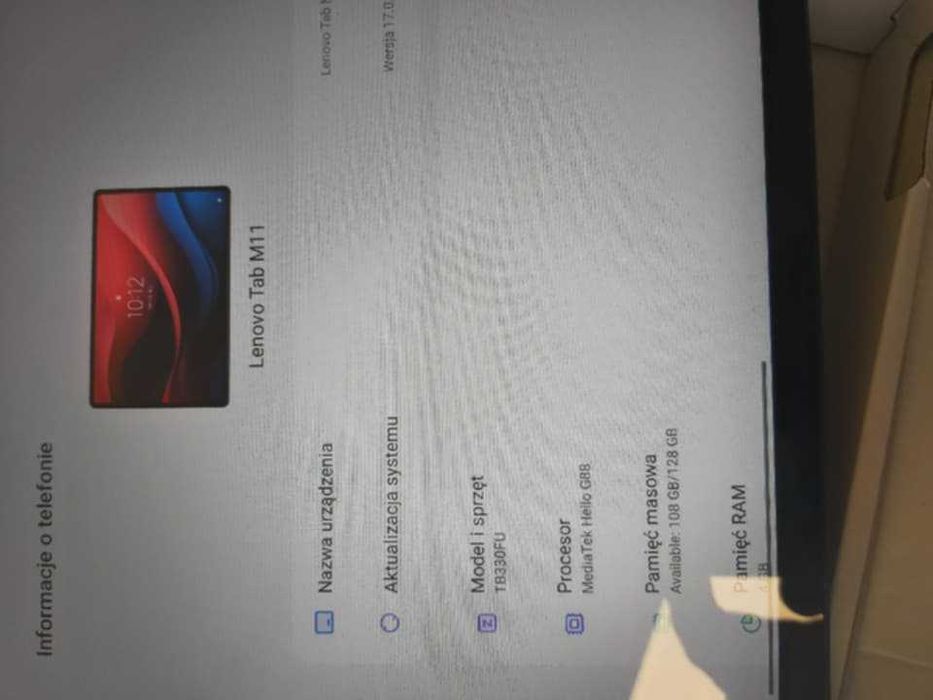 tablet zadbany android 15, 11 cali + PEN do pisania