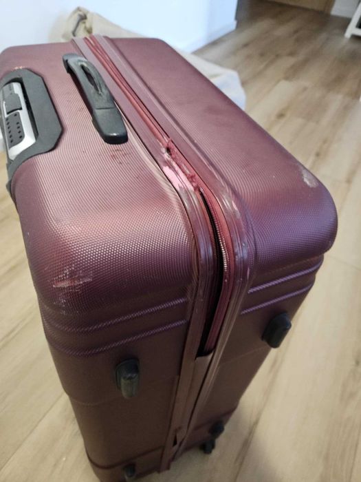 UŻYWANA Walizka Wittchen DUŻA 96l czerwona (po przejściach!)