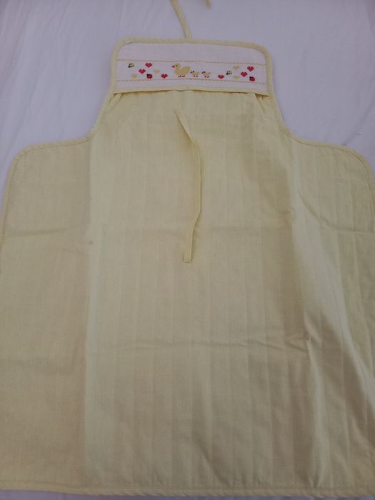 Saco maternidade, trocador fralda porta documentos bordados ponto cruz