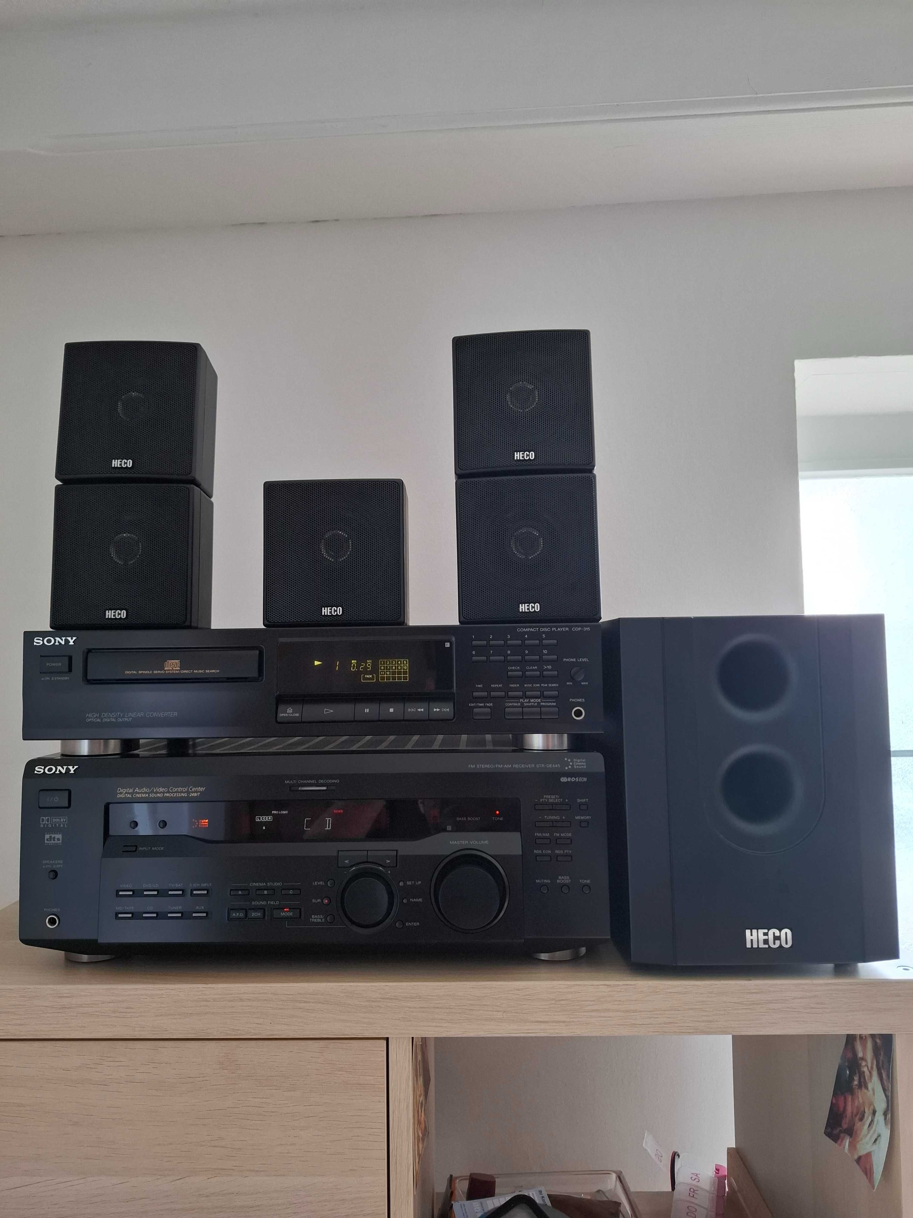 Kino domowe Sony + głośniki Heco