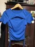 Cropped top azul