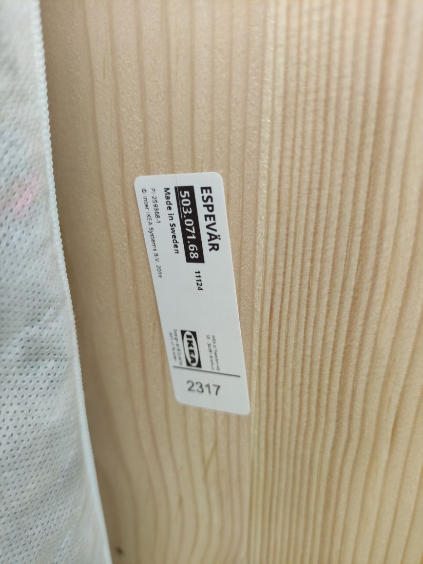 Łóżko 90x200 podstawa + materac IKEA espëvar