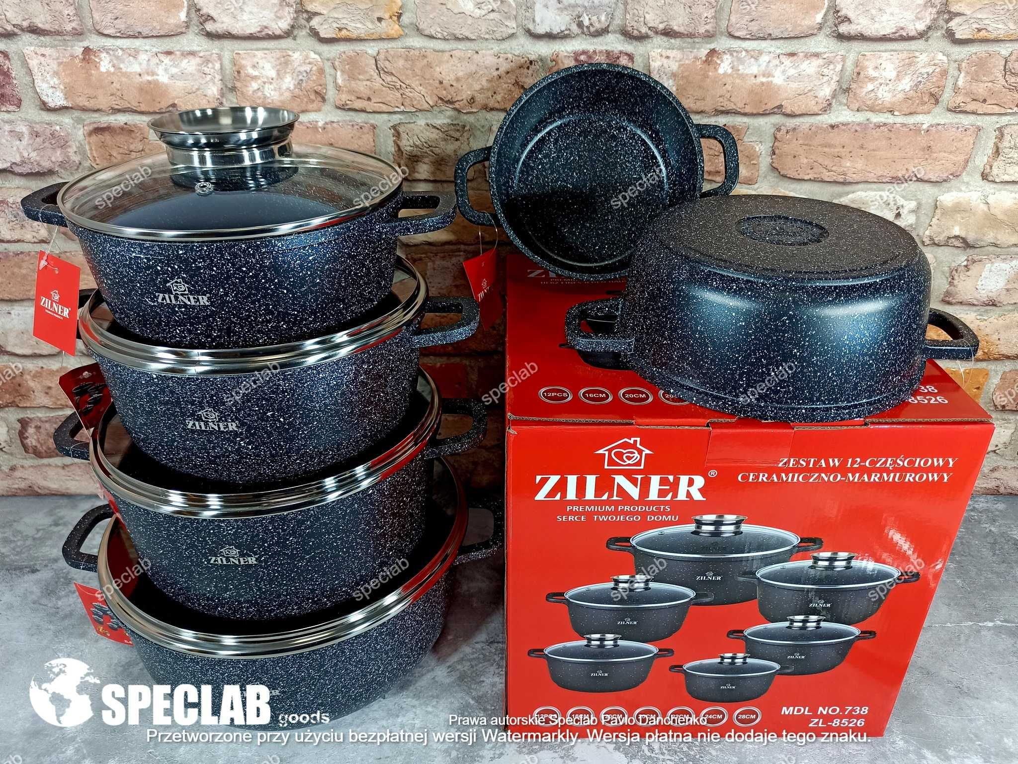 Zestaw garnkow ZILNER ZL-8526 Gaz, indukcja, piekarnik, zmywarka