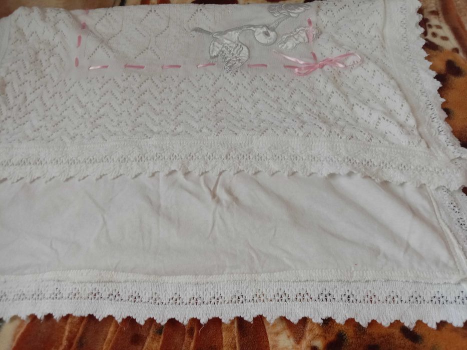 Дитячі для дівчинки тепле одіяло конверт,плід , білизна в кроватку