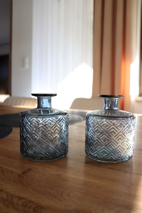 Wazon szklany butelka 2 sztuki