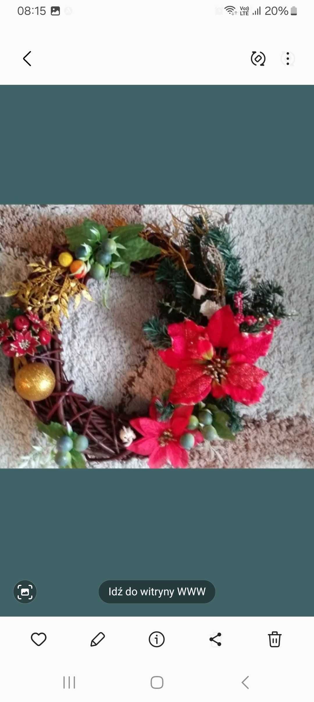 Swiateczny wieniec  duży