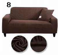 Pokrowiec na sofę brązowy XL