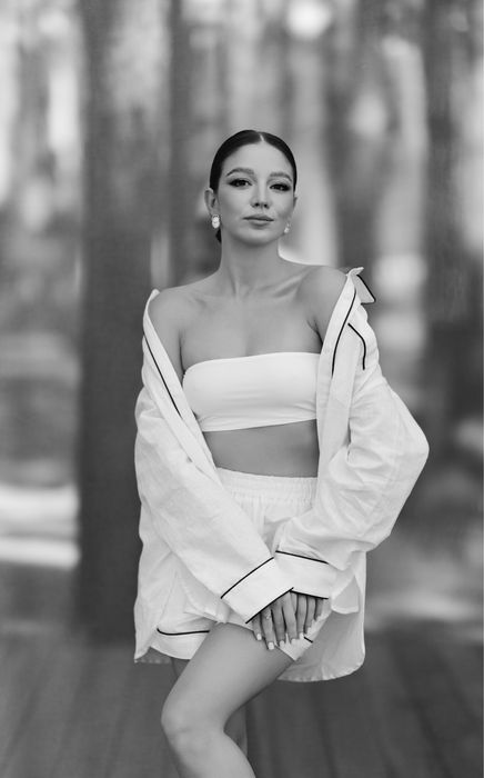 Лляний білий костюм Clazzy