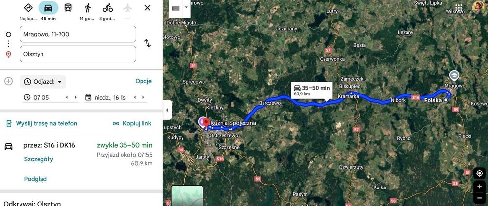Karwie pod Mrągowem działka 10 ar z war zabudowy