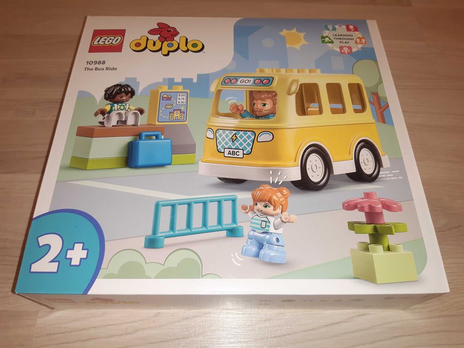 Puste pudełko Lego Duplo po zestawie 10988 The Bus Ride + instrukcja