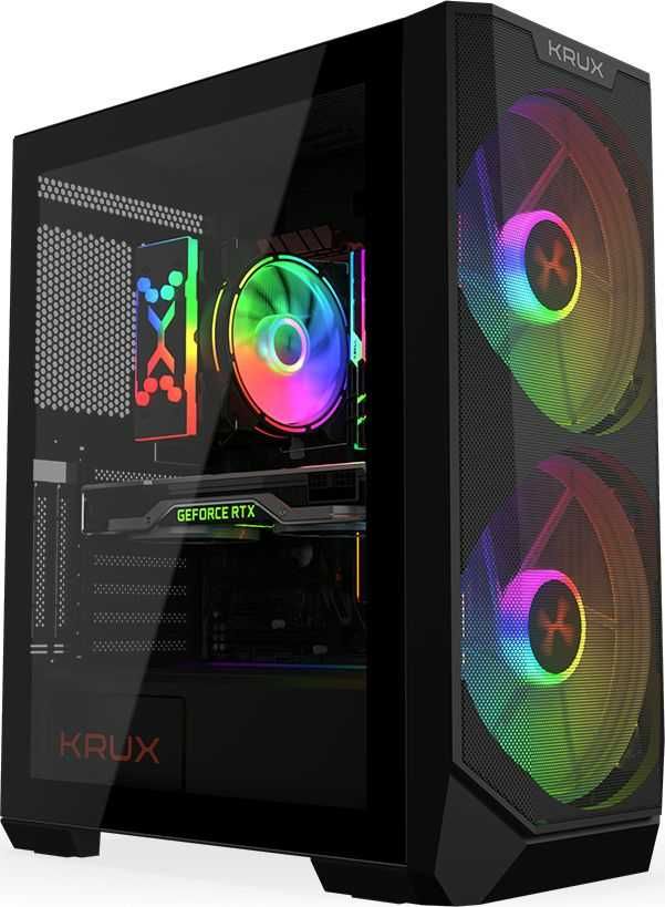 [NOWA, FV23%] Obudowa Krux Vortex ARGB Gamingowa ATX KRX0094