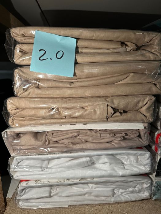 Євро та двоспальні нові зимові кольори однотонні страйп-сатин постіль