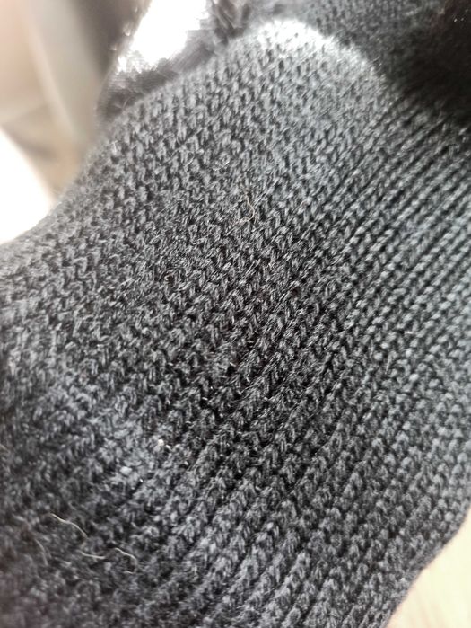 Rękawiczki z ozdobą czarne ciepłe  Nowe