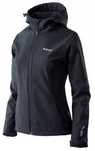 Kurtka damska przejsciowa softshell  HI-TEC Neti CZARNA M, XL