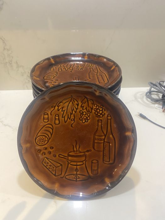 Talerz sniadaniowy Pruszkow Polski Prl