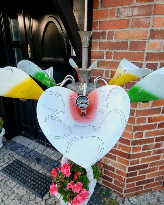 Stara Lampa Art Deco 6 elementów, żyrandol PRL lata 60-te E27  śliczna