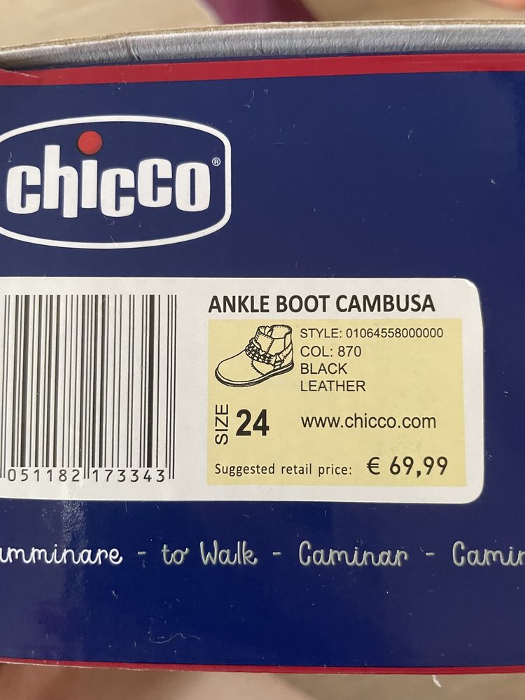 Продам новые сапожки Chicco 24 р.