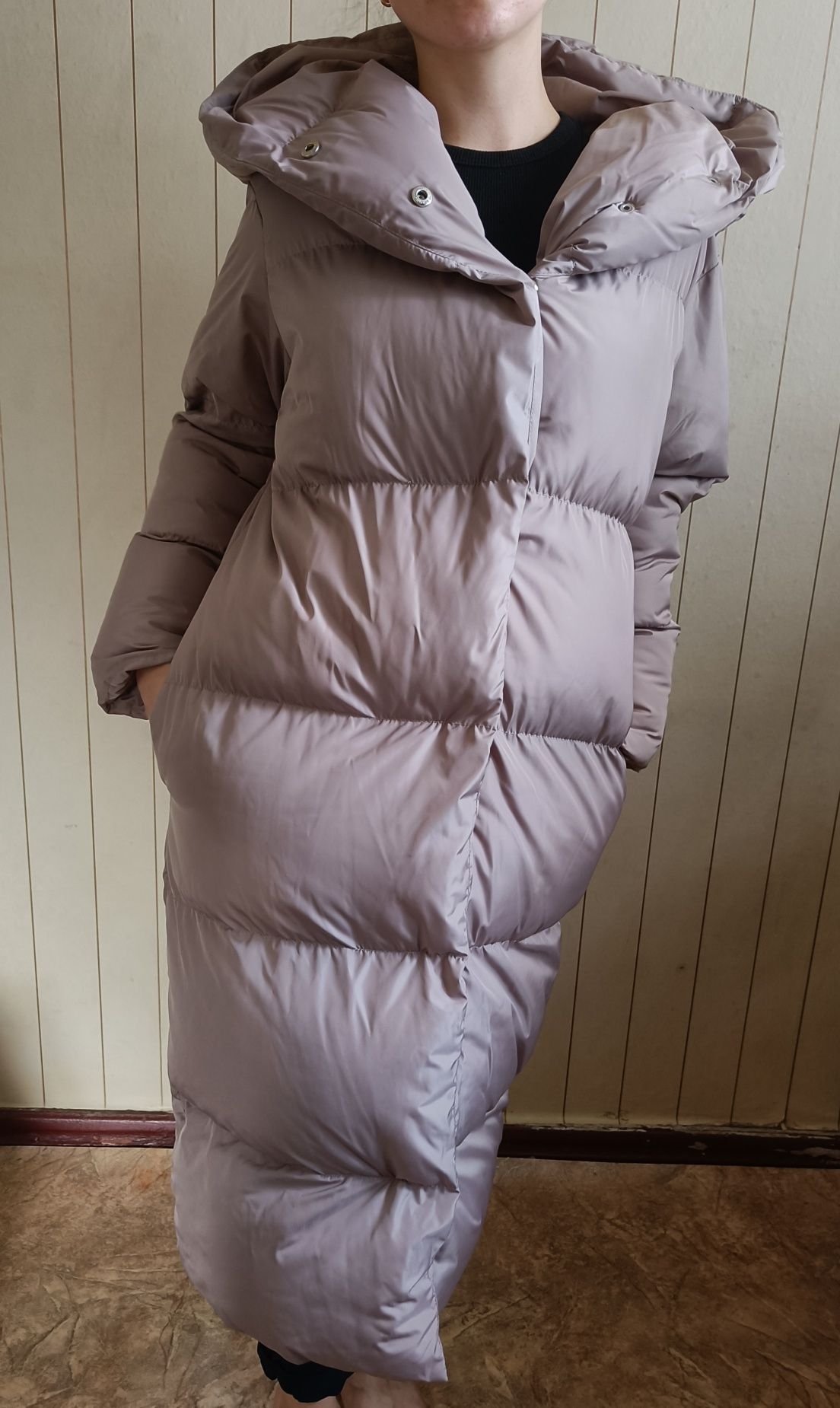Стьобане пальто oversize люкс якості