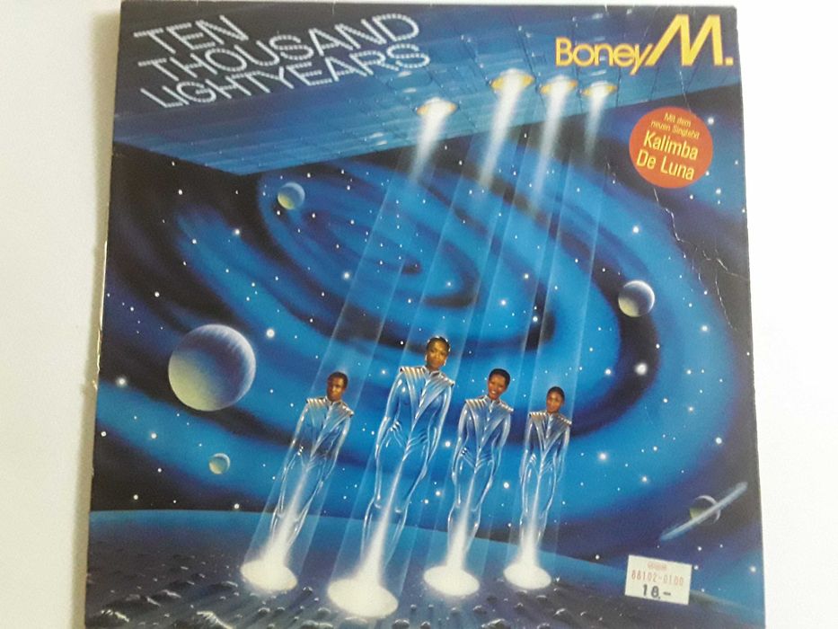 Виниловая пластинка BoneyM  Ten Thousand Lightyears  1984 г.