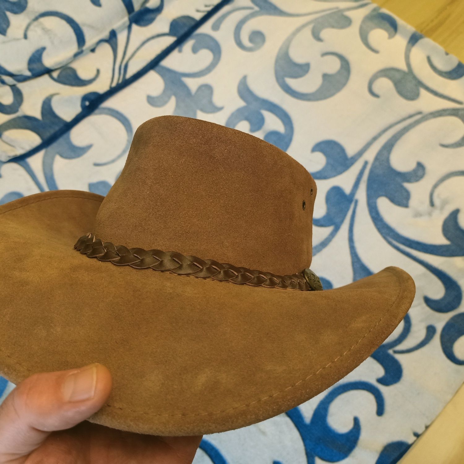 Kapelusz JACARU , styl Wallaroo Suede . Australia. Rozmiar 58