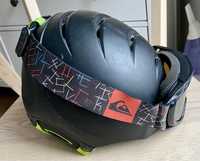 kask narciarski Quiksilver z goglami 54 XS