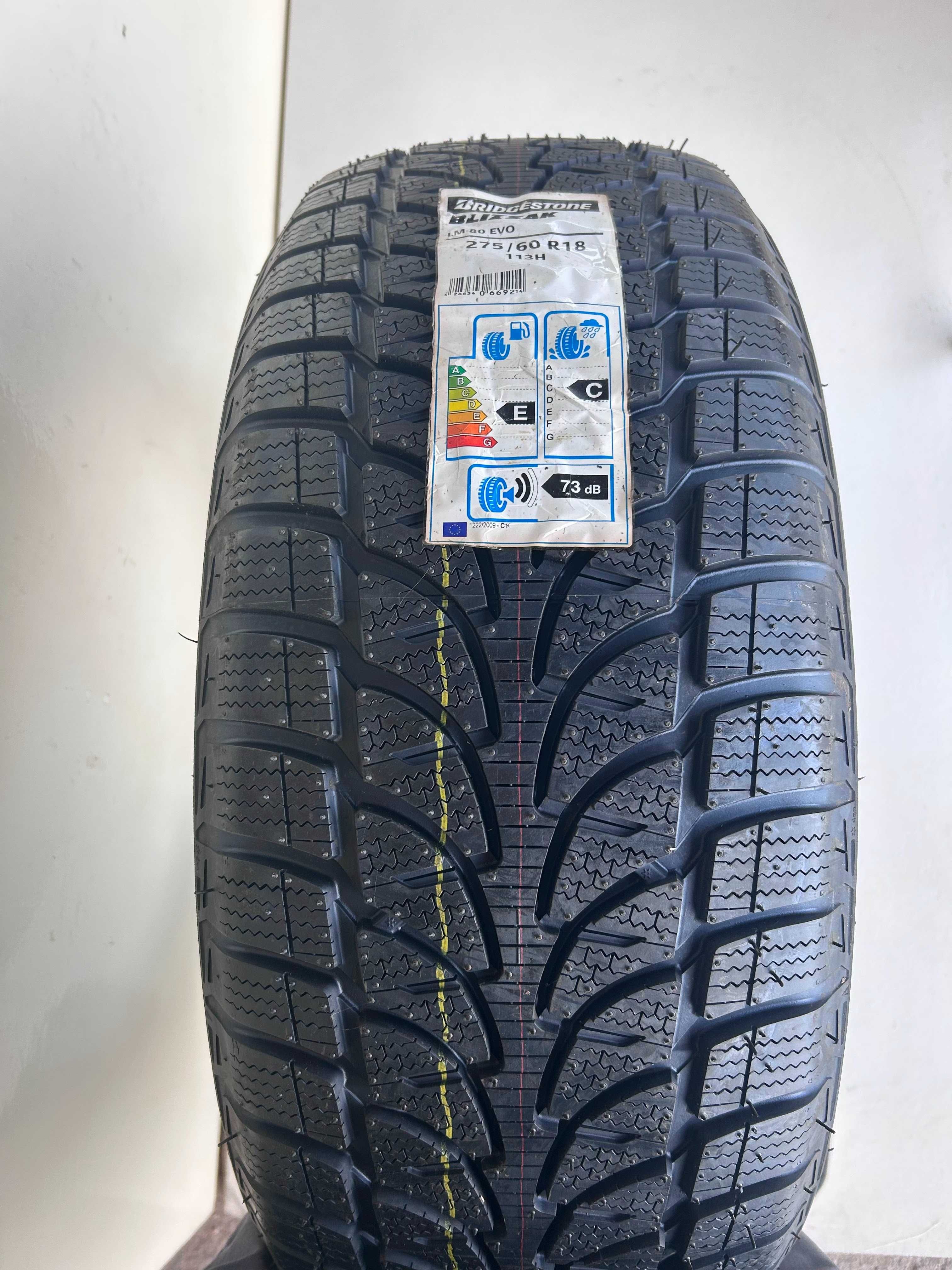 2x opony zimowe Bridgestone Blizzak LM-80 EVO 275/60R18 113H nowe