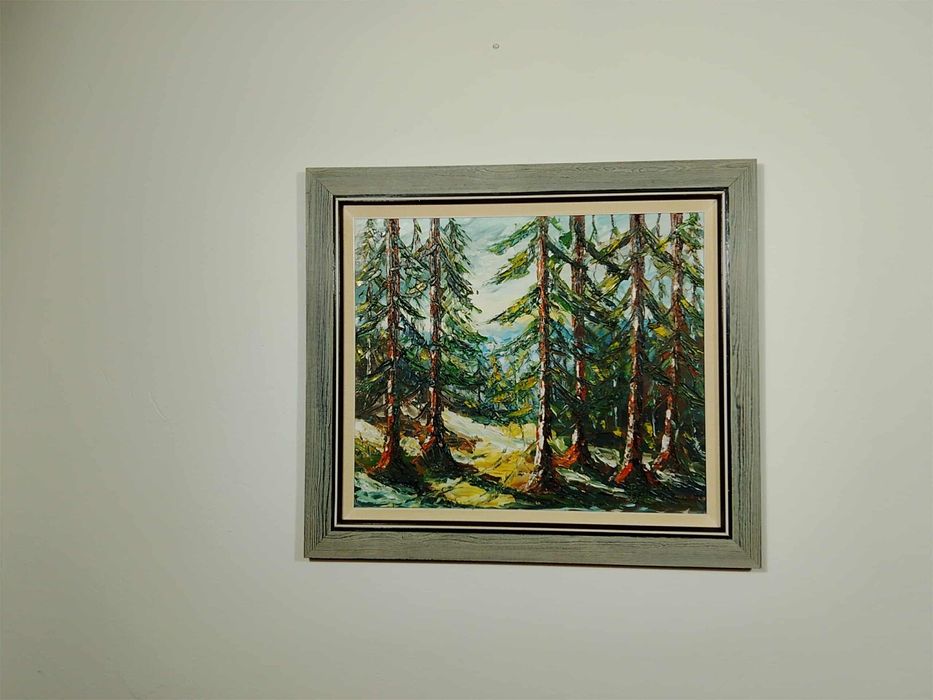 Stary obraz na płótnie Bent Bertram Hillestrom (1935-)
